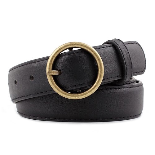 Women's Unisex PU Buckle Belt PU Leather Prong Buckle O-ring Casual Classic Party Daily Black
Women's Unisex PU Buckle Belt PU Leather Prong Buckle O-ring Casual Classic Party Daily Black