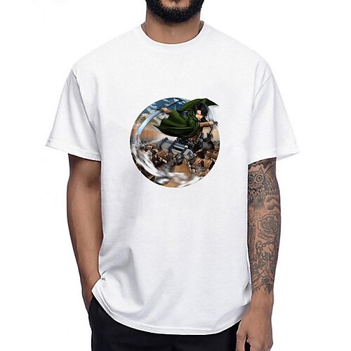 Inspired by Attack on Titan Eren Jaeger Cosplay Costume T-shirt 100% Polyester Pattern Harajuku Graphic Kawaii T-shirt For Men's / Women's / Couple's
Inspired by Attack on Titan Eren Jaeger Cosplay Costume T-shirt 100% Polyester Pattern Harajuku Graphic Kawaii T-shirt For Men's / Women's / Couple's