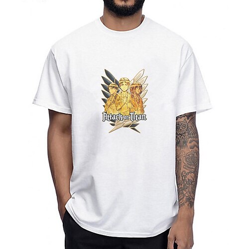 Inspired by Attack on Titan Eren Jaeger Cosplay Costume T-shirt 100% Polyester Pattern Harajuku Graphic Kawaii T-shirt For Men's / Women's / Couple's
Inspired by Attack on Titan Eren Jaeger Cosplay Costume T-shirt 100% Polyester Pattern Harajuku Graphic Kawaii T-shirt For Men's / Women's / Couple's
