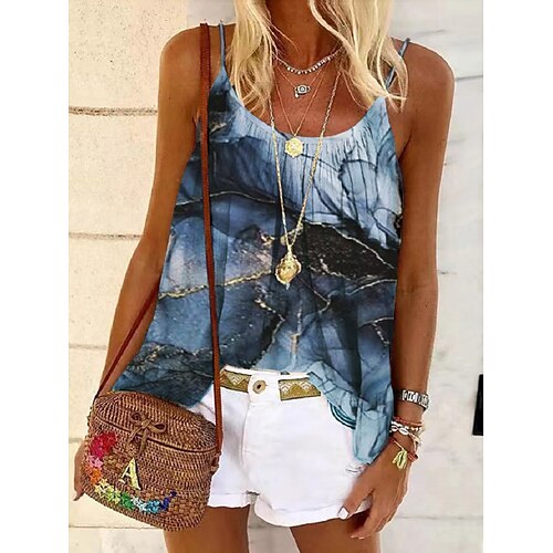 Women's T shirt Tee Gray Striped Patchwork Print Sleeveless Casual Daily Vintage Ethnic Sexy U Neck Regular Abstract Painting S / 3D Print
Women's T shirt Tee Gray Striped Patchwork Print Sleeveless Casual Daily Vintage Ethnic Sexy U Neck Regular Abstract Painting S / 3D Print