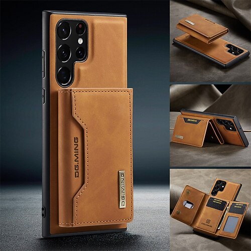 

Phone Case Wallet Case For Samsung Galaxy Back Cover S24 S23 S22 S21 Plus Ultra A14 A34 A54 A73 A53 A33 Card Holder Wallet 360°Protection for Camera Shockproof Dustproof Solid Colored PU Leather