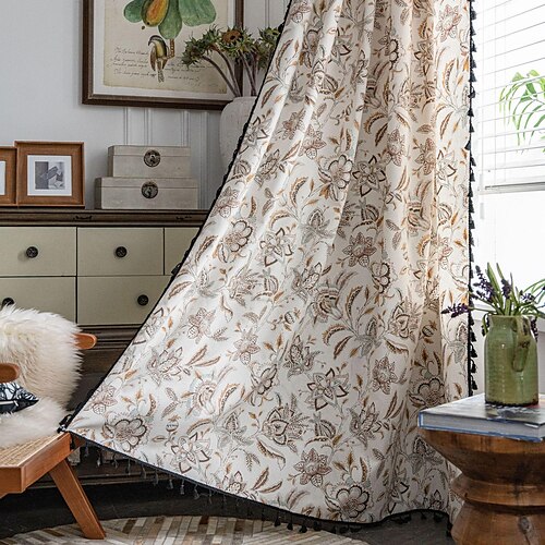 1 Panel Home Curtain Drapes Cotton Linen Boho Bohemian Semi-Blackout Room Darkening Tassel Farmhouse Window Treatments Living Room Bedroom Nursery
1 Panel Home Curtain Drapes Cotton Linen Boho Bohemian Semi-Blackout Room Darkening Tassel Farmhouse Window Treatments Living Room Bedroom Nursery