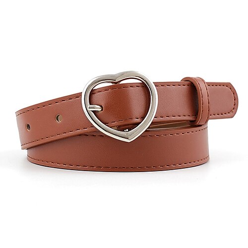 Women's Unisex PU Buckle Belt PU Leather Prong Buckle Heart Casual Classic Party Daily Black Red Brown Coffee
Women's Unisex PU Buckle Belt PU Leather Prong Buckle Heart Casual Classic Party Daily Black Red Brown Coffee