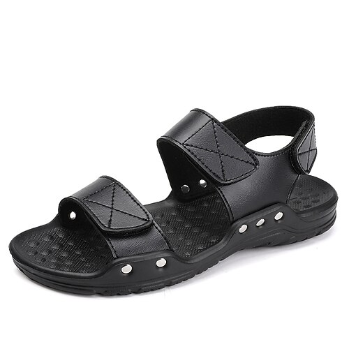 Hombre Sandalias Diapositivas y chanclas Casual Estilo playero Diario Cuero Sintético Negro Verano
Hombre Sandalias Diapositivas y chanclas Casual Estilo playero Diario Cuero Sintético Negro Verano