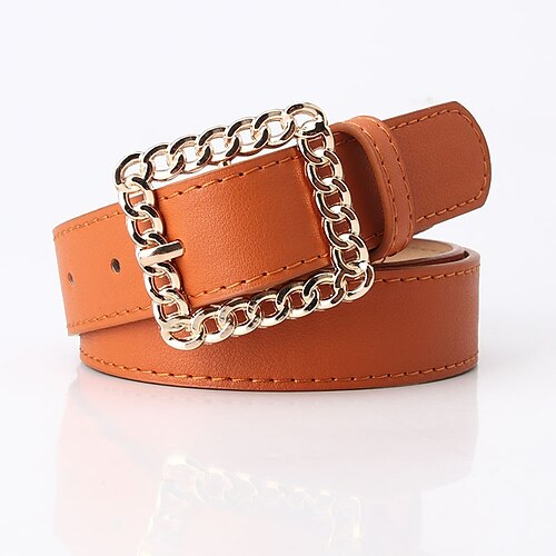 Women's Unisex PU Buckle Belt PU Leather Prong Buckle Plain Casual Classic Party Daily Black Red Brown Navy Blue
Women's Unisex PU Buckle Belt PU Leather Prong Buckle Plain Casual Classic Party Daily Black Red Brown Navy Blue