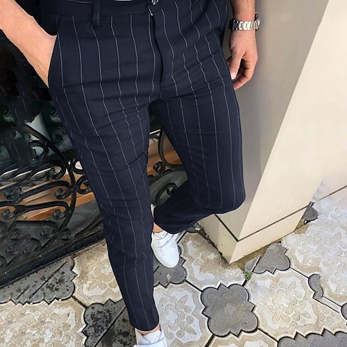Men's Chinos Trousers Jogger Pants Pocket Color Block Stripe Windproof Warm Full Length Casual Daily Cotton Blend Simple Smart Casual Black Blue Micro-elastic
Men's Chinos Trousers Jogger Pants Pocket Color Block Stripe Windproof Warm Full Length Casual Daily Cotton Blend Simple Smart Casual Black Blue Micro-elastic