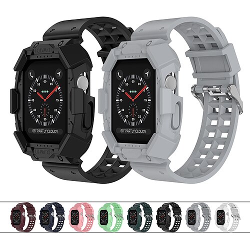 1PC Smart Watch Band with Case Compatible with Apple iWatch Series 8 7 6 5 4 3 2 1 SE Sport Band for iWatch Smartwatch Strap Wristband Silicone Elastic
1PC Smart Watch Band with Case Compatible with Apple iWatch Series 8 7 6 5 4 3 2 1 SE Sport Band for iWatch Smartwatch Strap Wristband Silicone Elastic