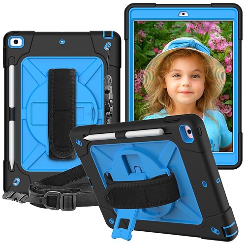 Tablet Case Cover For Apple iPad 10.2'' 9th 8th 7th iPad Air 5th 4th Pencil Holder Shoulder Strap Dustproof Solid Colored Silicone
Tablet Case Cover For Apple iPad 10.2'' 9th 8th 7th iPad Air 5th 4th Pencil Holder Shoulder Strap Dustproof Solid Colored Silicone