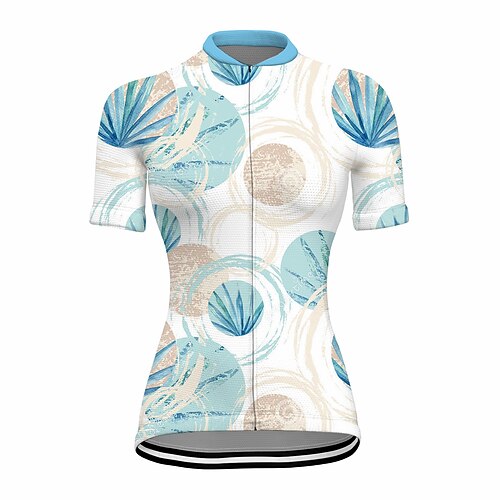 21Grams Women's Cycling Jersey Short Sleeve Bike Top with 3 Rear Pockets Mountain Bike MTB Road Bike Cycling Breathable Quick Dry Moisture Wicking Reflective Strips White Floral Botanical Polyester
21Grams Women's Cycling Jersey Short Sleeve Bike Top with 3 Rear Pockets Mountain Bike MTB Road Bike Cycling Breathable Quick Dry Moisture Wicking Reflective Strips White Floral Botanical Polyester