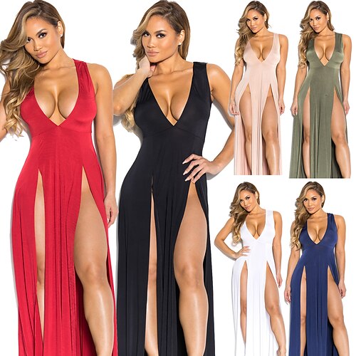 dame bodycon lang kjole maxi kjole sort blå pink ærmeløs ren farve split forår sommer kold skulder varm fest 2023 s m l xl
dame bodycon lang kjole maxi kjole sort blå pink ærmeløs ren farve split forår sommer kold skulder varm fest 2023 s m l xl