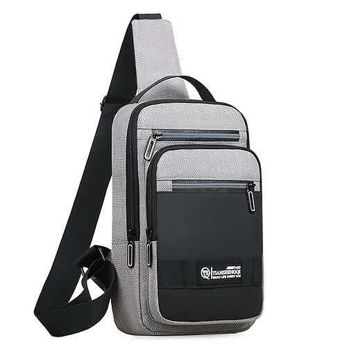 Men's Sling Shoulder Bag Oxford Cloth Nylon Zipper Solid Color Daily Outdoor Blue Black Light Gray Dark Gray
Men's Sling Shoulder Bag Oxford Cloth Nylon Zipper Solid Color Daily Outdoor Blue Black Light Gray Dark Gray