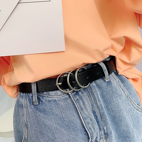 Women's Unisex PU Buckle Belt PU Leather Prong Buckle D-ring Casual Classic Party Daily Black
Women's Unisex PU Buckle Belt PU Leather Prong Buckle D-ring Casual Classic Party Daily Black