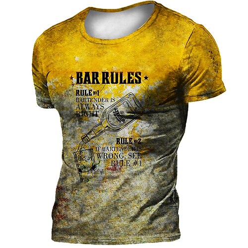 Hombre Camiseta Graphic Letra Cuello Barco Amarillo Gris Impresión 3D Exterior Casual Manga Corta Estampado Ropa Vintage Moda Design Grande y alto / Verano / Verano
Hombre Camiseta Graphic Letra Cuello Barco Amarillo Gris Impresión 3D Exterior Casual Manga Corta Estampado Ropa Vintage Moda Design Grande y alto / Verano / Verano