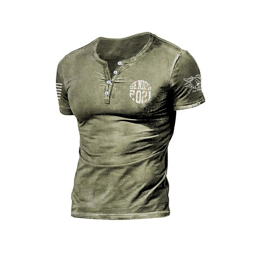 Men's Henley Shirt Graphic Letter Henley Green 3D Print Casual Daily Short Sleeve Button-Down Print Clothing Apparel Cotton Sports Fashion Lightweight Big and Tall / Summer / Summer
Men's Henley Shirt Graphic Letter Henley Green 3D Print Casual Daily Short Sleeve Button-Down Print Clothing Apparel Cotton Sports Fashion Lightweight Big and Tall / Summer / Summer