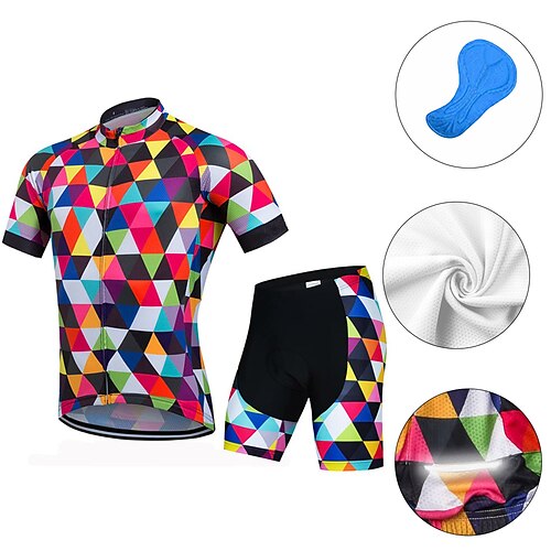 21Grams Herre Sykkeljersey med shorts Kortermet Fjellsykling Veisykling Grønn Himmelblå Marineblå Sykkel Treningsdrakt 3D Pute Pustende Hurtigtørkende Fukttransport Tilbake Lomme Polyester Spandex
21Grams Herre Sykkeljersey med shorts Kortermet Fjellsykling Veisykling Grønn Himmelblå Marineblå Sykkel Treningsdrakt 3D Pute Pustende Hurtigtørkende Fukttransport Tilbake Lomme Polyester Spandex