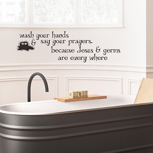 Cartoon Wash Your Hands Wall Stickers Bathroom / Toilet Removable / Pre-pasted PVC Home Decoration Wall Decal 1pc
Cartoon Wash Your Hands Wall Stickers Bathroom / Toilet Removable / Pre-pasted PVC Home Decoration Wall Decal 1pc