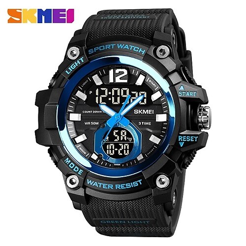 SKMEI Digital Watch for Men Analog - Digital Digital Stylish Stylish Tactical Watch Waterproof Calendar Alarm Clock Plastic Silicone Fashion
SKMEI Digital Watch for Men Analog - Digital Digital Stylish Stylish Tactical Watch Waterproof Calendar Alarm Clock Plastic Silicone Fashion