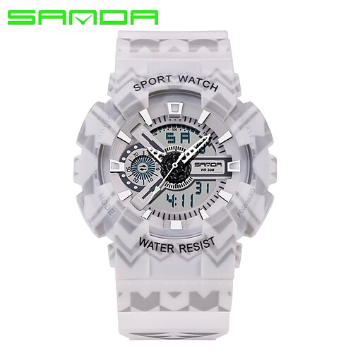 SANDA Digital Watch for Men Analog - Digital Digital Stylish Stylish Casual Waterproof Calendar Dual Time Zones Plastic Silicone Fashion
SANDA Digital Watch for Men Analog - Digital Digital Stylish Stylish Casual Waterproof Calendar Dual Time Zones Plastic Silicone Fashion
