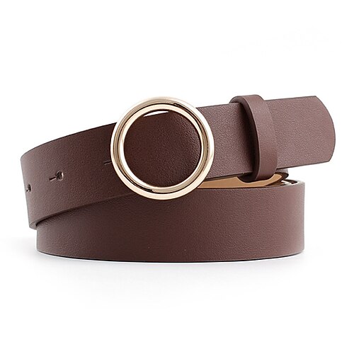 Women's Unisex PU Buckle Belt PU Leather O-ring Buckle O-ring Casual Classic Party Daily White Black Pink Brown
Women's Unisex PU Buckle Belt PU Leather O-ring Buckle O-ring Casual Classic Party Daily White Black Pink Brown
