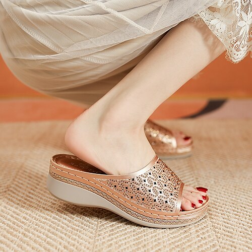 Mulheres Mules Diário Sandálias de casamento Verão Presilha Salto Plataforma Ponta Redonda Vintage Pele PU Mocassim Poá Amêndoa Champanhe
Mulheres Mules Diário Sandálias de casamento Verão Presilha Salto Plataforma Ponta Redonda Vintage Pele PU Mocassim Poá Amêndoa Champanhe