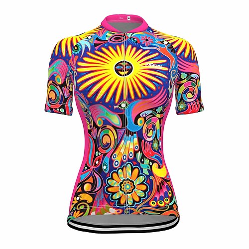 21Grams Women's Cycling Jersey Short Sleeve Bike Top with 3 Rear Pockets Mountain Bike MTB Road Bike Cycling Breathable Quick Dry Moisture Wicking Reflective Strips Rose Red Floral Botanical
21Grams Women's Cycling Jersey Short Sleeve Bike Top with 3 Rear Pockets Mountain Bike MTB Road Bike Cycling Breathable Quick Dry Moisture Wicking Reflective Strips Rose Red Floral Botanical