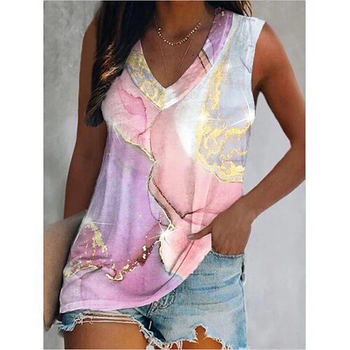 Women's Camis Rainbow Color Gradient Patchwork Print Sleeveless Casual Daily Basic V Neck Regular S / 3D Print
Women's Camis Rainbow Color Gradient Patchwork Print Sleeveless Casual Daily Basic V Neck Regular S / 3D Print