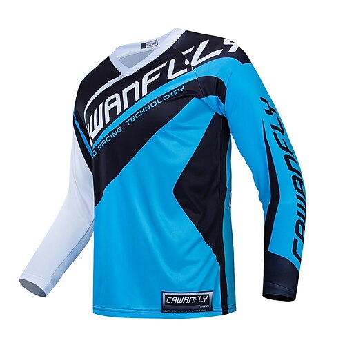 CAWANFLY Men's Cycling Jersey Long Sleeve Mountain Bike MTB Road Bike Cycling Sky Blue White Graphic Bike UV Resistant Breathable Anatomic Design Ultraviolet Resistant Quick Dry Polyester Sports
CAWANFLY Men's Cycling Jersey Long Sleeve Mountain Bike MTB Road Bike Cycling Sky Blue White Graphic Bike UV Resistant Breathable Anatomic Design Ultraviolet Resistant Quick Dry Polyester Sports