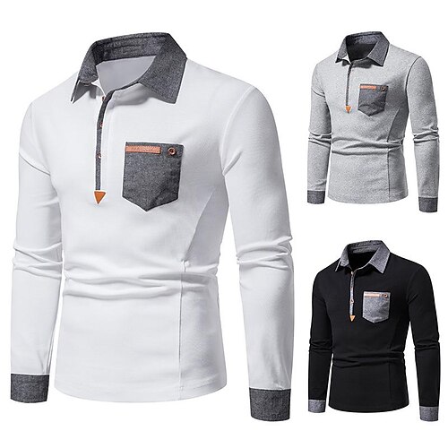 Men's Golf Shirt Tennis Shirt Breathable Quick Dry Moisture Wicking Long Sleeve T Shirt Top Slim Fit Patchwork Autumn / Fall Spring Summer Tennis Golf Running / Lightweight
Men's Golf Shirt Tennis Shirt Breathable Quick Dry Moisture Wicking Long Sleeve T Shirt Top Slim Fit Patchwork Autumn / Fall Spring Summer Tennis Golf Running / Lightweight