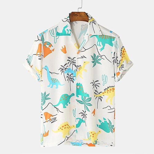 Hombre Camisa Graphic Dinosaurio Cuello Vuelto Rosa Blanco Exterior Calle Manga Corta Abotonar Estampado Ropa Moda Casual Transpirable Cómodo / Verano / Verano
Hombre Camisa Graphic Dinosaurio Cuello Vuelto Rosa Blanco Exterior Calle Manga Corta Abotonar Estampado Ropa Moda Casual Transpirable Cómodo / Verano / Verano