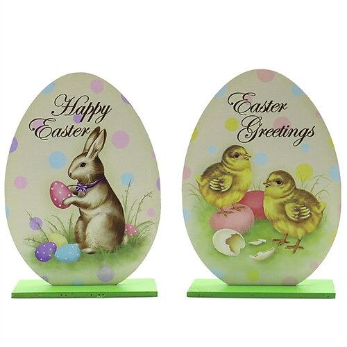 Easter New Spring New Easter Crafts Rabbit Chick Egg Shape Table Plaque Retro Decorations Ornaments Easter Party Decorations
Easter New Spring New Easter Crafts Rabbit Chick Egg Shape Table Plaque Retro Decorations Ornaments Easter Party Decorations