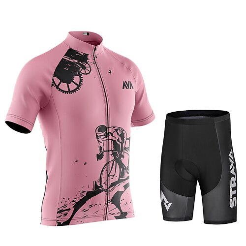 CAWANFLY Men's Cycling Jersey with Shorts Short Sleeve Mountain Bike MTB Road Bike Cycling Pink / Black Bike Padded Shorts / Chamois Clothing Suit UV Resistant 3D Pad Anatomic Design Ultraviolet
CAWANFLY Men's Cycling Jersey with Shorts Short Sleeve Mountain Bike MTB Road Bike Cycling Pink / Black Bike Padded Shorts / Chamois Clothing Suit UV Resistant 3D Pad Anatomic Design Ultraviolet