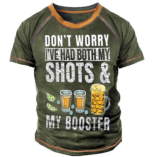 Homens Camiseta Camisetas com slogan Gráfico Letra Cerveja Gola Redonda Verde Tropa Azul Impressão 3D Ao ar livre Casual Manga Curta Imprimir Roupa Vintage Moda Clássico Confortável
Homens Camiseta Camisetas com slogan Gráfico Letra Cerveja Gola Redonda Verde Tropa Azul Impressão 3D Ao ar livre Casual Manga Curta Imprimir Roupa Vintage Moda Clássico Confortável