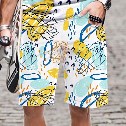 Men's Casual Fashion Shorts Beach Shorts 3D Print Elastic Drawstring Design Knee Length Pants Daily Holiday Micro-elastic Graphic Graffiti Comfort Soft Mid Waist Blue Purple Royal Blue Light Blue M L
Men's Casual Fashion Shorts Beach Shorts 3D Print Elastic Drawstring Design Knee Length Pants Daily Holiday Micro-elastic Graphic Graffiti Comfort Soft Mid Waist Blue Purple Royal Blue Light Blue M L