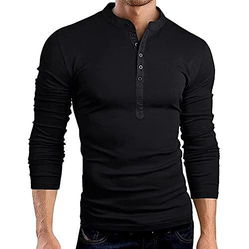 Men's Long Sleeve Henry Polo Shirt Button Patchwork V Neck Stand-up Collar Body Shaper Fall Comfy Casual Tee Tops
Men's Long Sleeve Henry Polo Shirt Button Patchwork V Neck Stand-up Collar Body Shaper Fall Comfy Casual Tee Tops