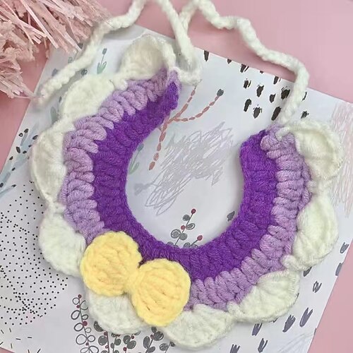Pet accessories Pet Cats Dogs Hand Crocheted Wool Knitted Bib Collar Puppet Flower Cute Saliva Towel cat accessories pet
Pet accessories Pet Cats Dogs Hand Crocheted Wool Knitted Bib Collar Puppet Flower Cute Saliva Towel cat accessories pet