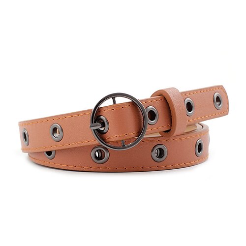 Women's Unisex PU Buckle Belt PU Leather Prong Buckle Eyelet Casual Classic Party Daily White Black Gray Pink
Women's Unisex PU Buckle Belt PU Leather Prong Buckle Eyelet Casual Classic Party Daily White Black Gray Pink