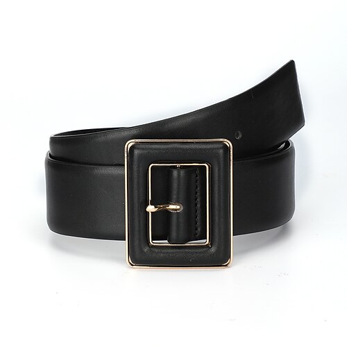 Women's Wide Belt Corset Belt PU Leather Prong Buckle Geometric Classic Cowboy Party Gift Black
Women's Wide Belt Corset Belt PU Leather Prong Buckle Geometric Classic Cowboy Party Gift Black