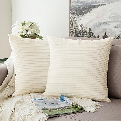 Corduroy Pillow Cushion Cover Bedside Sofa Back Cushion Office Lumbar Solid Color Pillow Cover Without Core
Corduroy Pillow Cushion Cover Bedside Sofa Back Cushion Office Lumbar Solid Color Pillow Cover Without Core