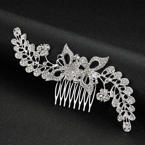 

Hair Combs Headdress Headpiece Alloy Wedding Special Occasion Wedding With Crystals / Rhinestones Headpiece Headwear