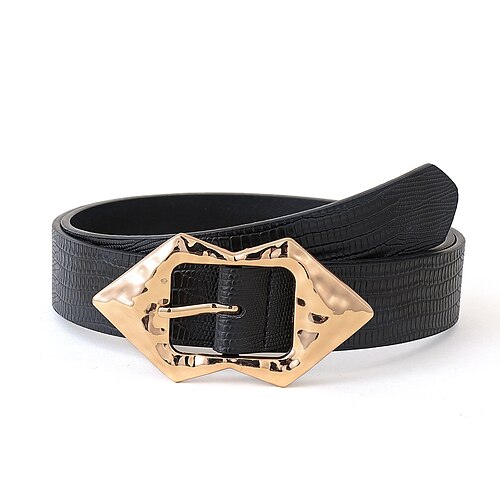 Women's PU Buckle Belt PU Leather Metal Bucke Embossed Business Casual Gift Holiday Black
Women's PU Buckle Belt PU Leather Metal Bucke Embossed Business Casual Gift Holiday Black