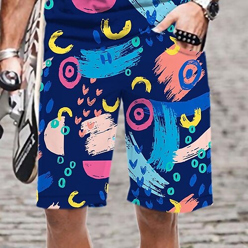 Men's Casual Fashion Shorts Beach Shorts 3D Print Elastic Drawstring Design Knee Length Pants Daily Holiday Micro-elastic Graphic Graffiti Comfort Soft Mid Waist Blue Purple Pink Orange M L XL XXL 3XL
Men's Casual Fashion Shorts Beach Shorts 3D Print Elastic Drawstring Design Knee Length Pants Daily Holiday Micro-elastic Graphic Graffiti Comfort Soft Mid Waist Blue Purple Pink Orange M L XL XXL 3XL