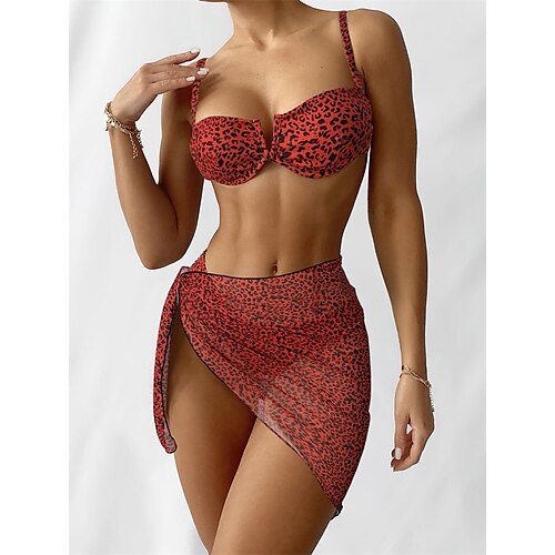 Mulheres Roupa de Banho Biquíni Três Peças Normal roupa de banho Sem costas Estampado Floral Leopardo Verde Preto Azul Roxo Vermelho Com Alças Fatos de banho Sensual Férias Moda / Moderno / novo
Mulheres Roupa de Banho Biquíni Três Peças Normal roupa de banho Sem costas Estampado Floral Leopardo Verde Preto Azul Roxo Vermelho Com Alças Fatos de banho Sensual Férias Moda / Moderno / novo