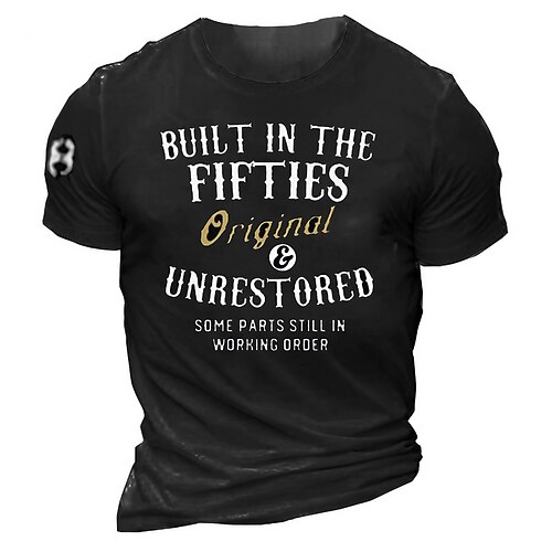 Men's Unisex T shirt Tee 3D Print Graphic Prints Letter Crew Neck Street Daily Print Short Sleeve Tops Basic Casual Fashion Retro Black / White Black Blue / Summer / Military
Men's Unisex T shirt Tee 3D Print Graphic Prints Letter Crew Neck Street Daily Print Short Sleeve Tops Basic Casual Fashion Retro Black / White Black Blue / Summer / Military