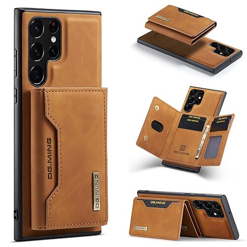 

Phone Case Wallet Case For Samsung Galaxy Back Cover S23 S22 S21 Plus Ultra A73 A53 A33 Card Holder Wallet 360°Protection for Camera Shockproof Dustproof Solid Colored PU Leather