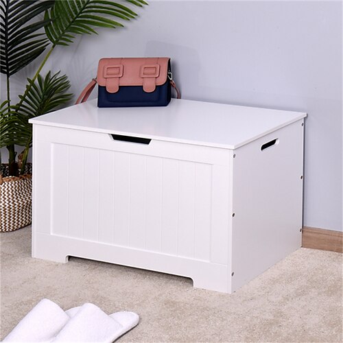 White Lift Top Entry Storage Box/Bench With 2 Safety Wooden Toy Chest - White Furniture for Playroom
White Lift Top Entry Storage Box/Bench With 2 Safety Wooden Toy Chest - White Furniture for Playroom