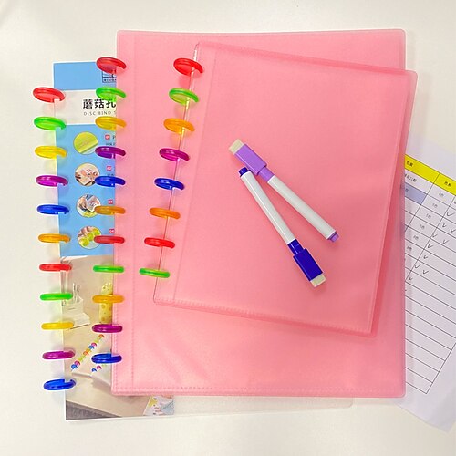 Colorful Fashion Mushroom Hole Book Cover A4/A5 Planner Skin Transparent Cover Book Notebook Accessories 360 Degree Foldable
Colorful Fashion Mushroom Hole Book Cover A4/A5 Planner Skin Transparent Cover Book Notebook Accessories 360 Degree Foldable