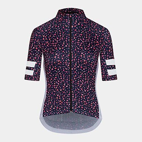 21Grams Women's Cycling Jersey Short Sleeve Bike Top with 3 Rear Pockets Mountain Bike MTB Road Bike Cycling Breathable Quick Dry Moisture Wicking Reflective Strips Dark Navy Polka Dot Polyester
21Grams Women's Cycling Jersey Short Sleeve Bike Top with 3 Rear Pockets Mountain Bike MTB Road Bike Cycling Breathable Quick Dry Moisture Wicking Reflective Strips Dark Navy Polka Dot Polyester