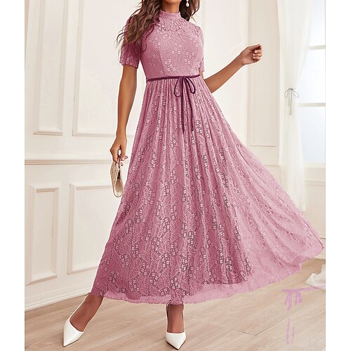 Women's Party Dress Long Dress Maxi Dress Green Blue Red Half Sleeve Pure Color Spring Summer Cold Shoulder Party Christmas Slim Mesh S M L XL
Women's Party Dress Long Dress Maxi Dress Green Blue Red Half Sleeve Pure Color Spring Summer Cold Shoulder Party Christmas Slim Mesh S M L XL