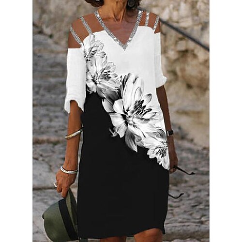 Women's Shift Dress Midi Dress Black White Yellow Half Sleeve Color Block Ruched Fall Spring Autumn V Neck Casual 2023 S M L XL 2XL XXXL
Women's Shift Dress Midi Dress Black White Yellow Half Sleeve Color Block Ruched Fall Spring Autumn V Neck Casual 2023 S M L XL 2XL XXXL