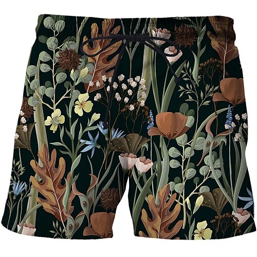 Men's Casual Fashion Shorts Beach Shorts 3D Print Elastic Drawstring Design Knee Length Pants Daily Holiday Micro-elastic Plants Graphic Comfort Soft Mid Waist Black Green Grass Green Green Purple M
Men's Casual Fashion Shorts Beach Shorts 3D Print Elastic Drawstring Design Knee Length Pants Daily Holiday Micro-elastic Plants Graphic Comfort Soft Mid Waist Black Green Grass Green Green Purple M